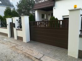 Откатные ворота для дома
